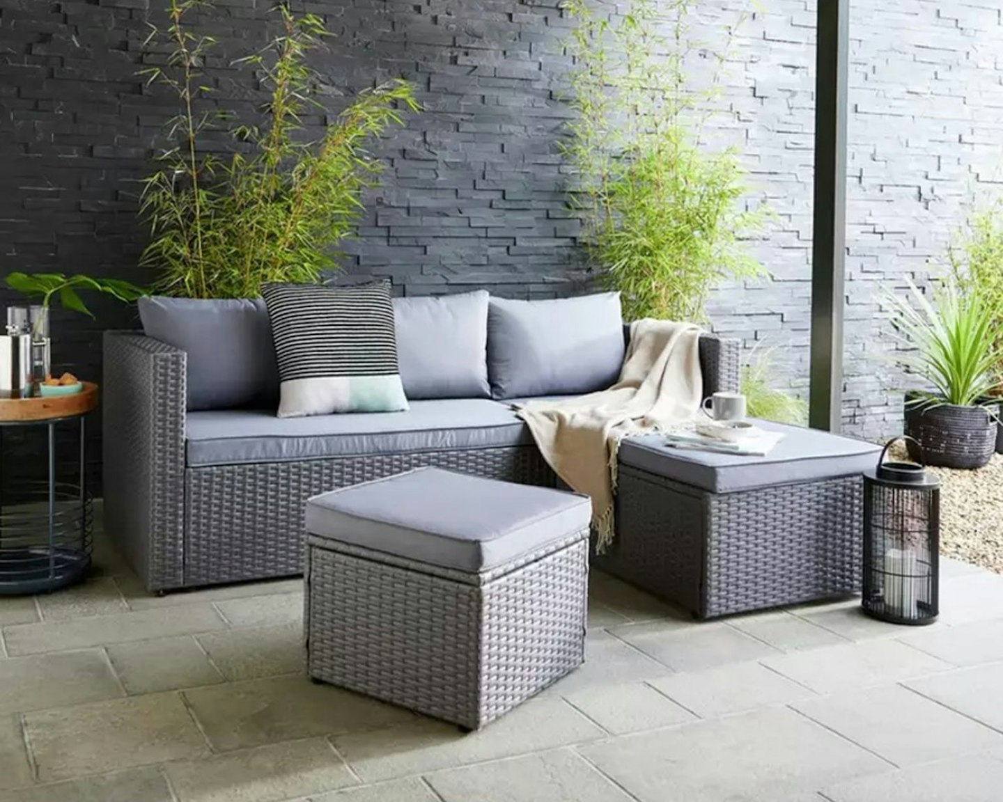 Argos home mini corner cheap sofa set